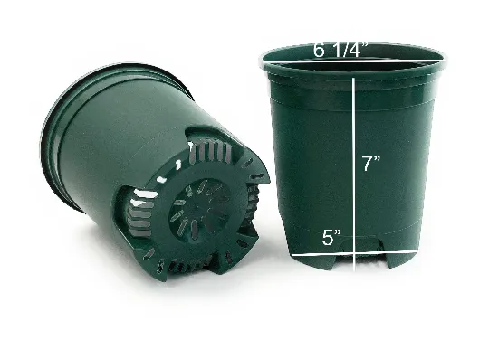 1 Gallon Nursery Pot Plastic Planters Color Green