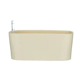 12 inch (30 cm) GW 04 Self Watering Rectangle Plastic Planter (Ivory)