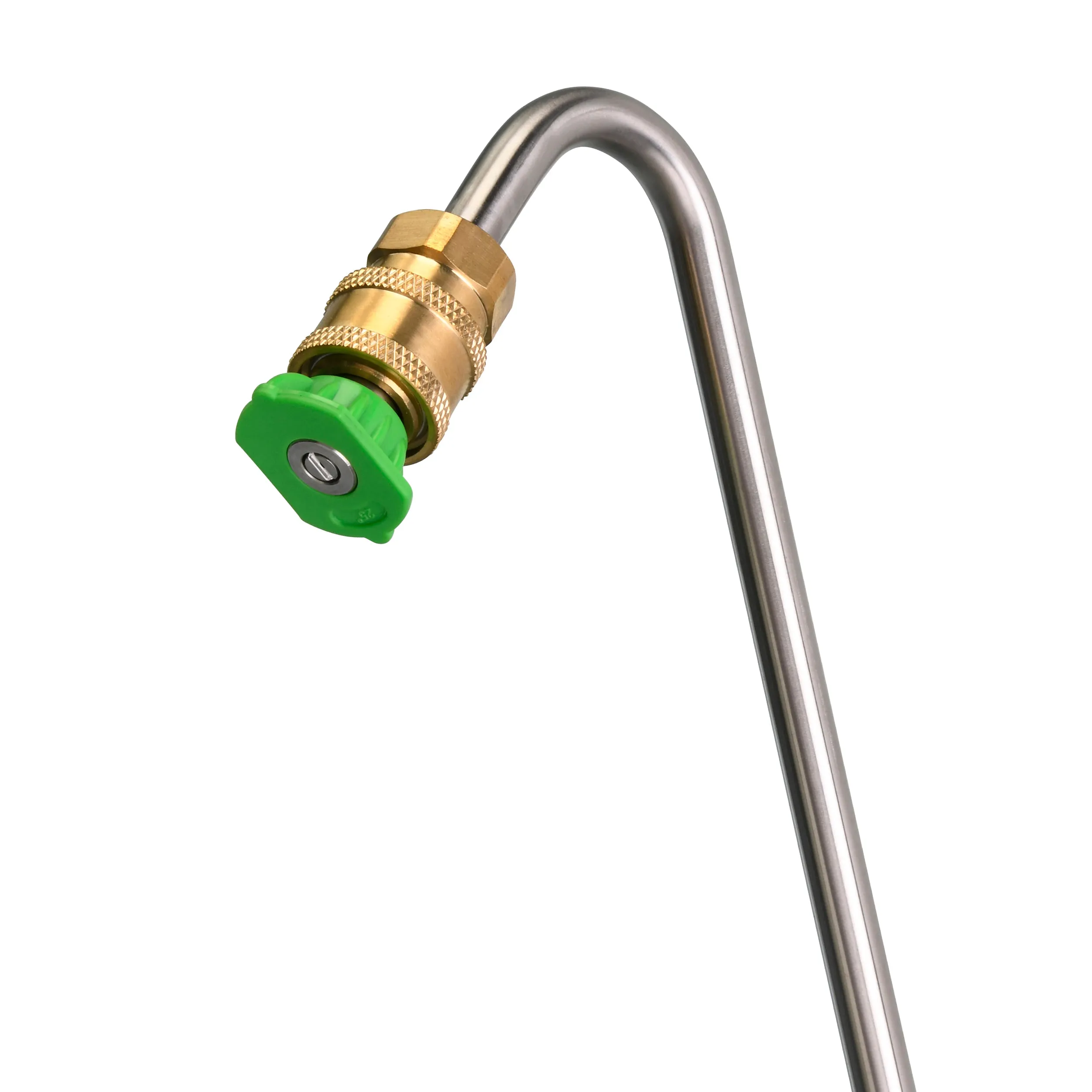 120° Angled Extension Wand, 13" Gutter Cleaning Attachment, 5 Nozzles, 1/4" Quick Connect, 4,000 PSI