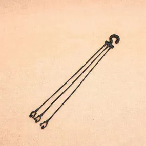 14.9 inch (38 cm) Plastic Hanger For Planters (Black) (set of 6)