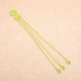 14.9 inch (38 cm) Plastic Hanger For Planters (Lime Yellow) (set of 6)