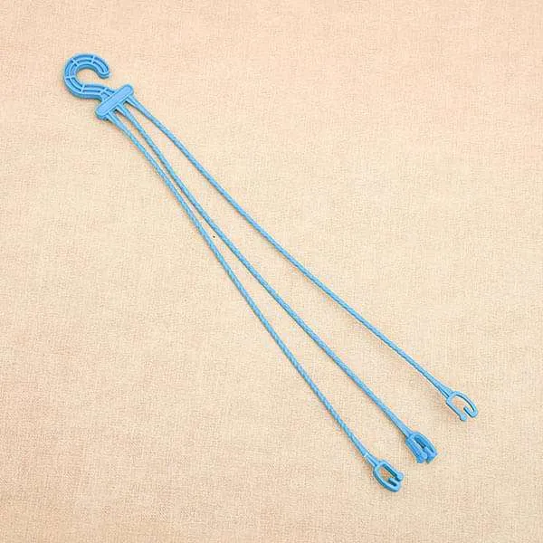 14.9 inch (38 cm) Plastic Hanger For Planters (Sky Blue) (set of 6)