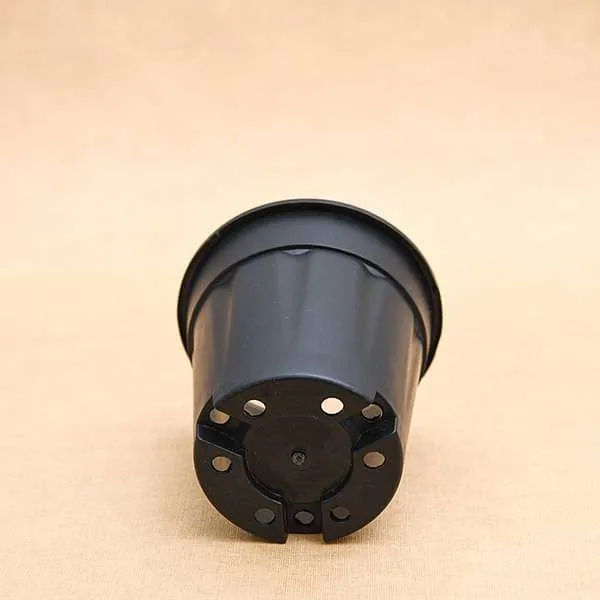 16 inch (41 cm) Grower Round Plastic Pot (Black) (set of 3)