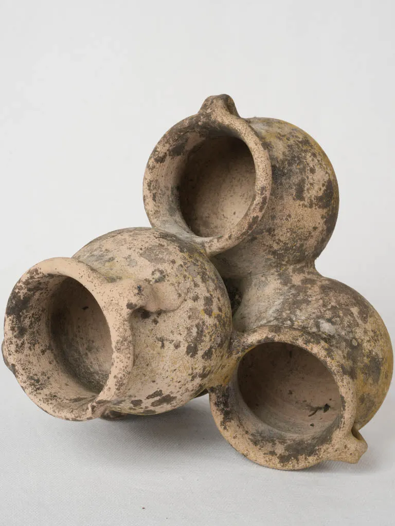 1930s terracotta spice pots 8¼"