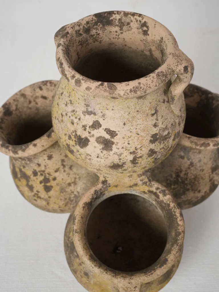 1930s terracotta spice pots 8¼"