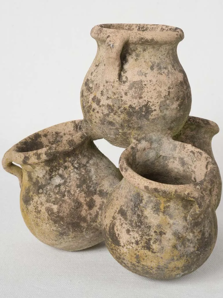 1930s terracotta spice pots 8¼"