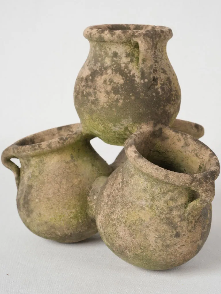 1930s terracotta spice pots 8¼"