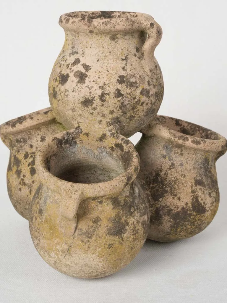 1930s terracotta spice pots 8¼"