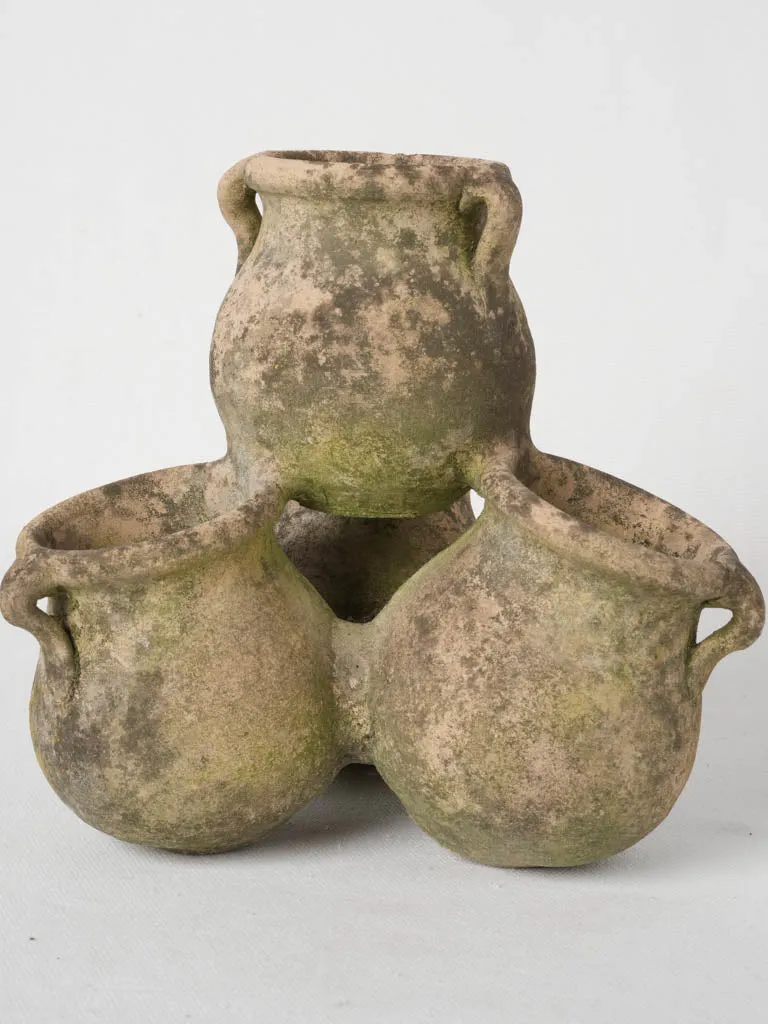 1930s terracotta spice pots 8¼"