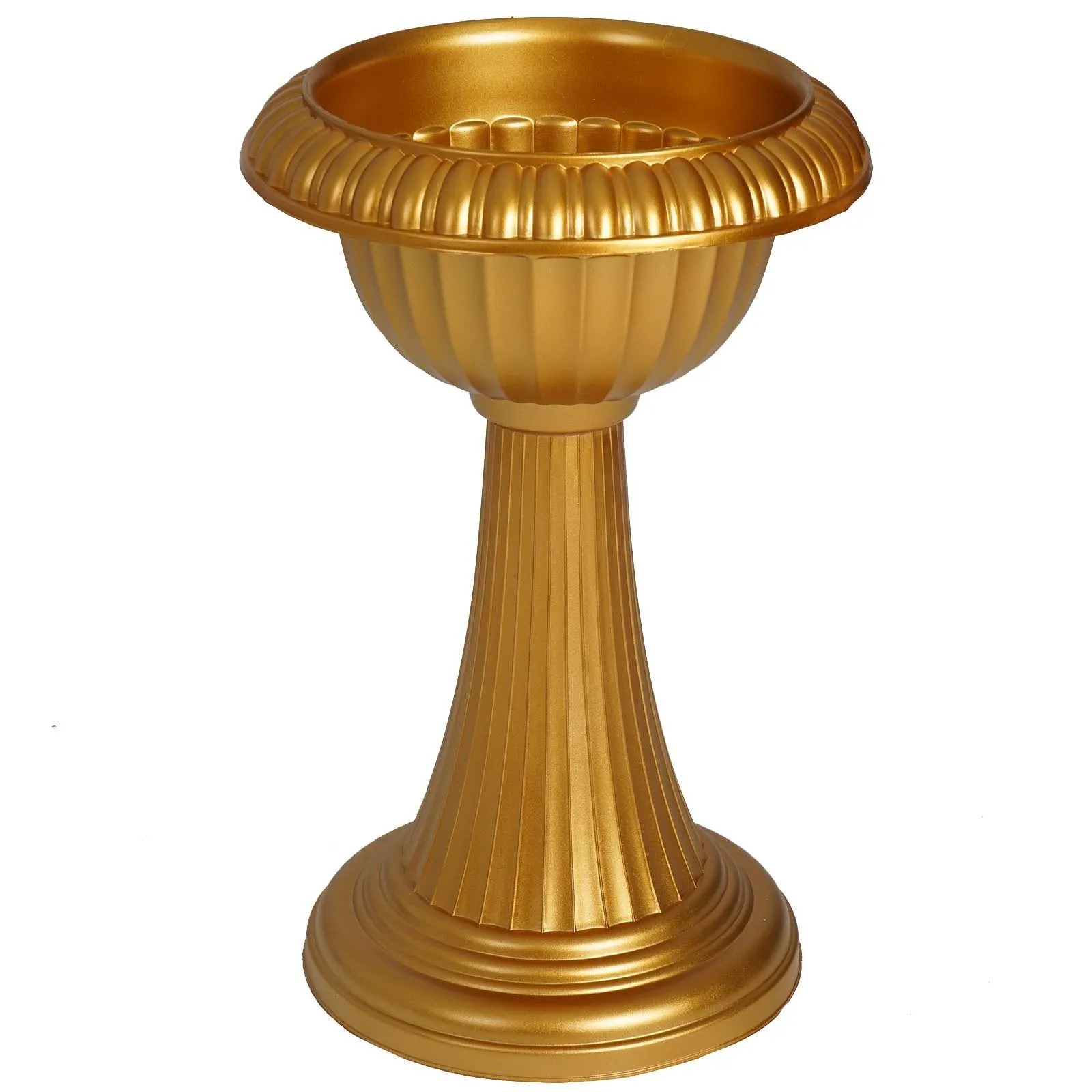 23" Tall Gold Classic Italian Inspired Wedding Party All Weather Decorative Flower Pot - 4 PCS/Set