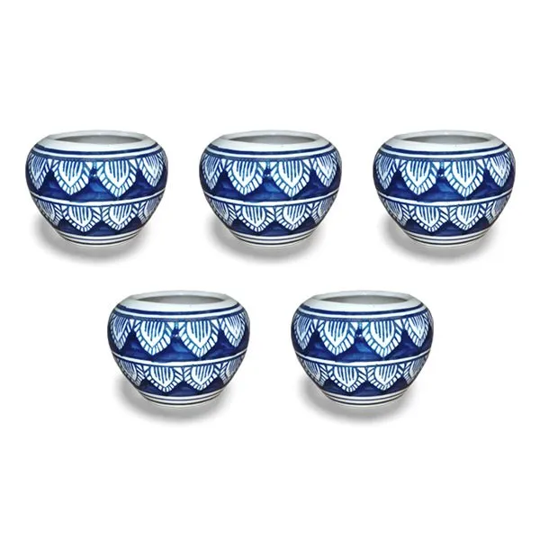 3 inch (7 cm) Apple Round Ceramic Pot