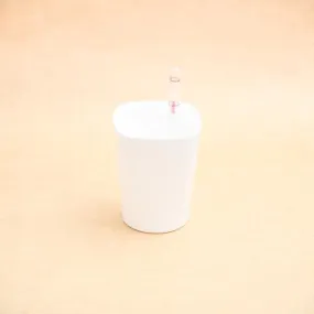 4 inch (10 cm) GW 03 Self Watering Round Plastic Planter (White) (Set of 3)