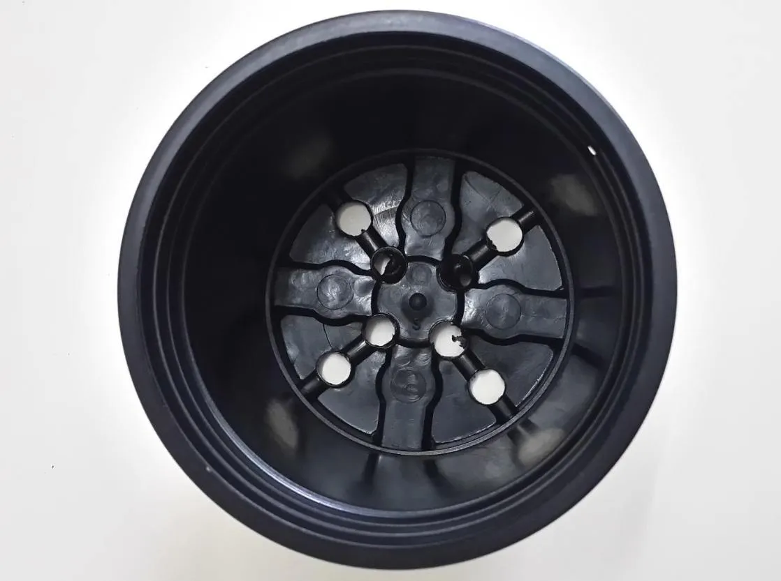 4.5" Flower Pot Black Color Sunrise Series (11 cm) (Pack Of 12)