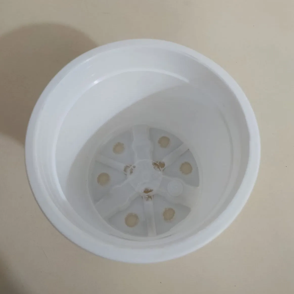4.5" Flower Pot White Colour Sunrise Series (11 cm)