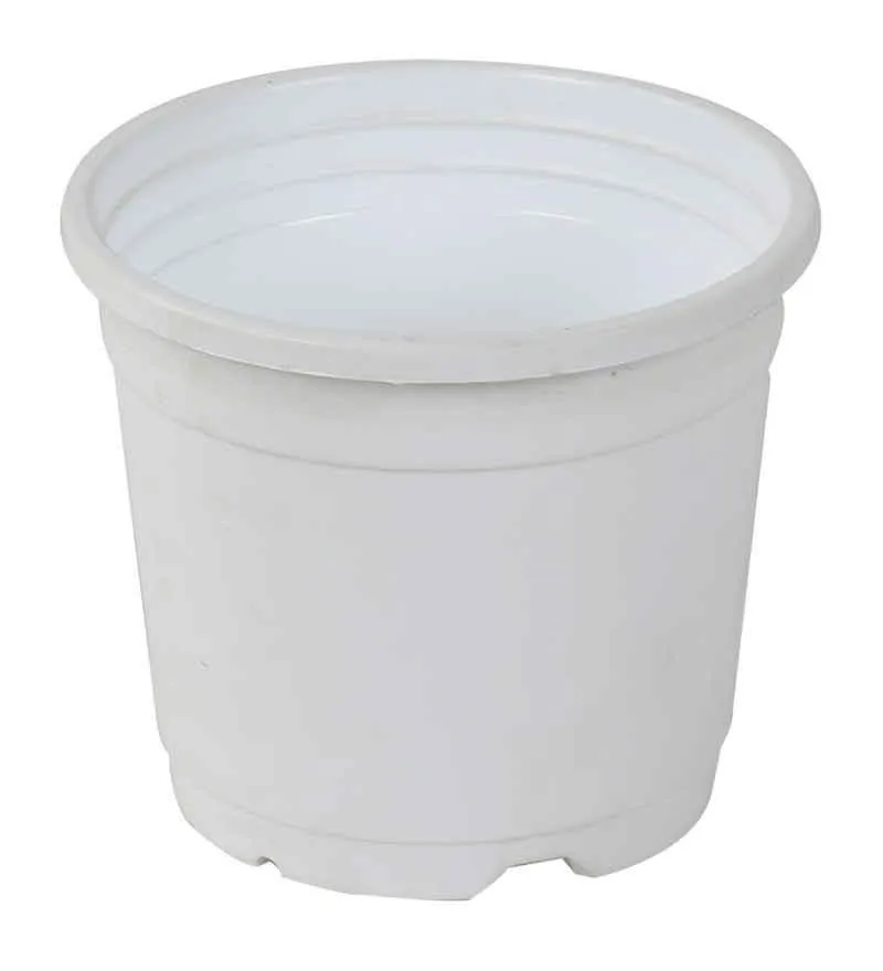 4.5" Flower Pot White Colour Sunrise Series (11 cm)