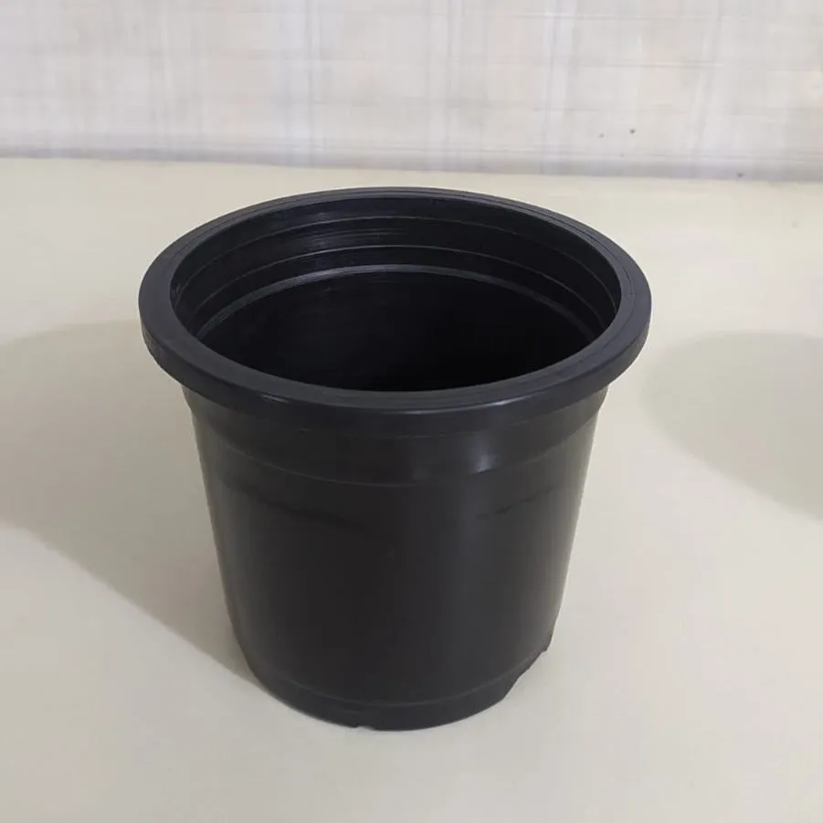 4.75" Flower Pot  Black Colour Sunrise Series (12 cm)