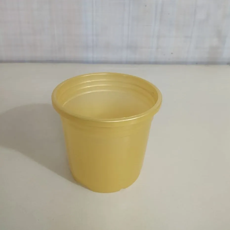 4" Flower Pot Gold Colour Sunrise Series (10 cm)