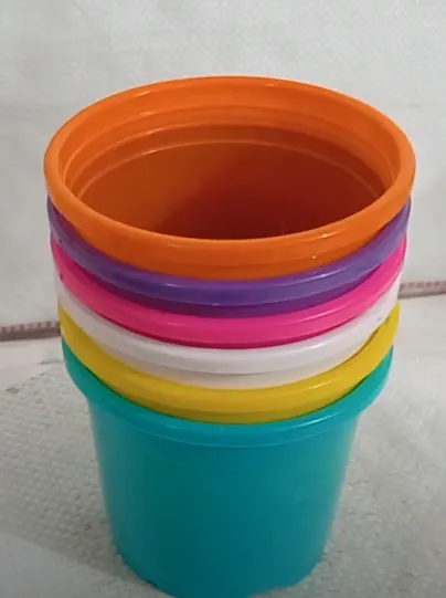 4" Flower Pot MultiColor Sunrise Series (10 cm) Pack of 6 (any 6 colors)