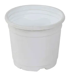 4" Flower Pot White Colour Sunrise Series (10 cm)