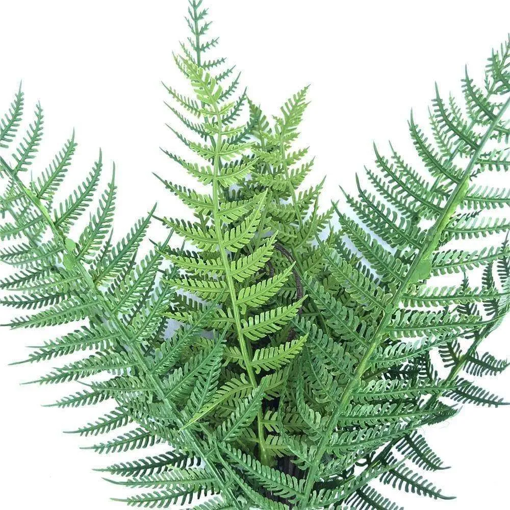 5 Pack - UV Dark Artificial Fern Stem 30cm