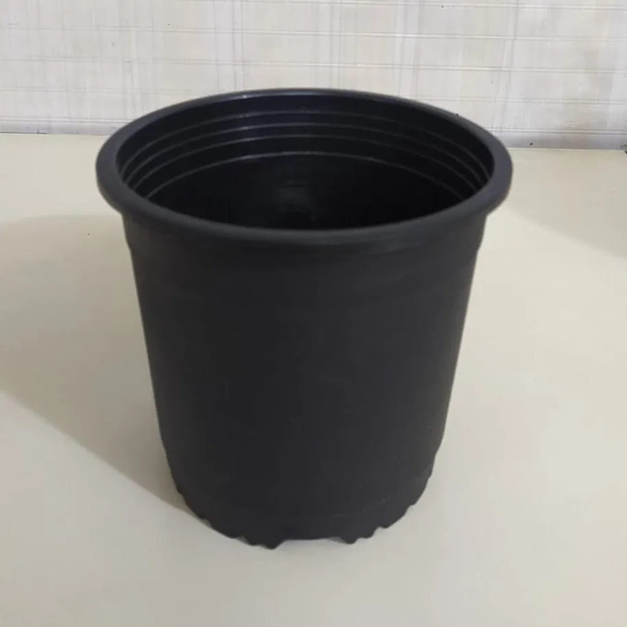 6" Flower Pot Black Colour Sunrise Series (14.5 cm) ( Pack of 12)