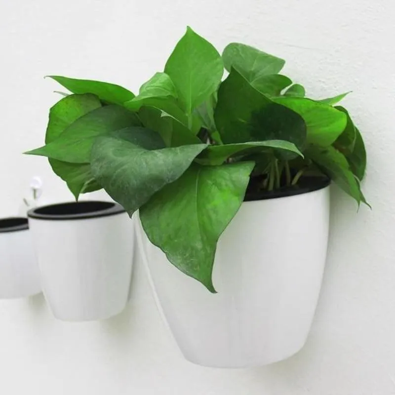 7 PCS Self Watering Pot Planter Patio Hanging Baskets For Plants & Flowers