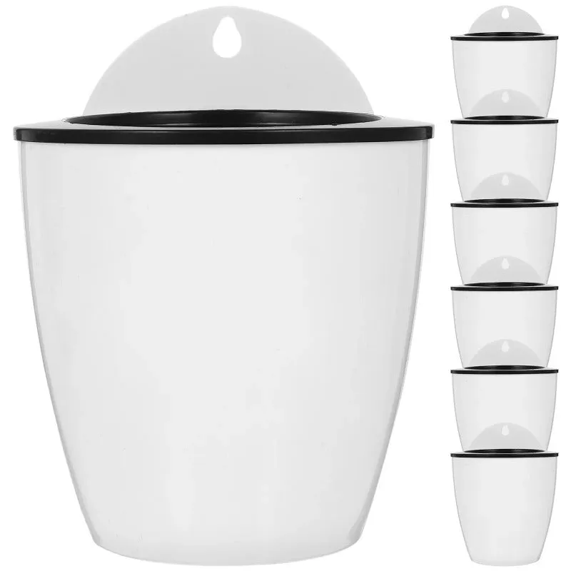 7 PCS Self Watering Pot Planter Patio Hanging Baskets For Plants & Flowers