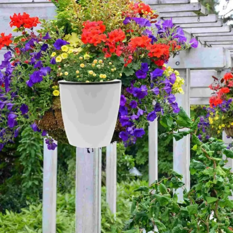 7 PCS Self Watering Pot Planter Patio Hanging Baskets For Plants & Flowers