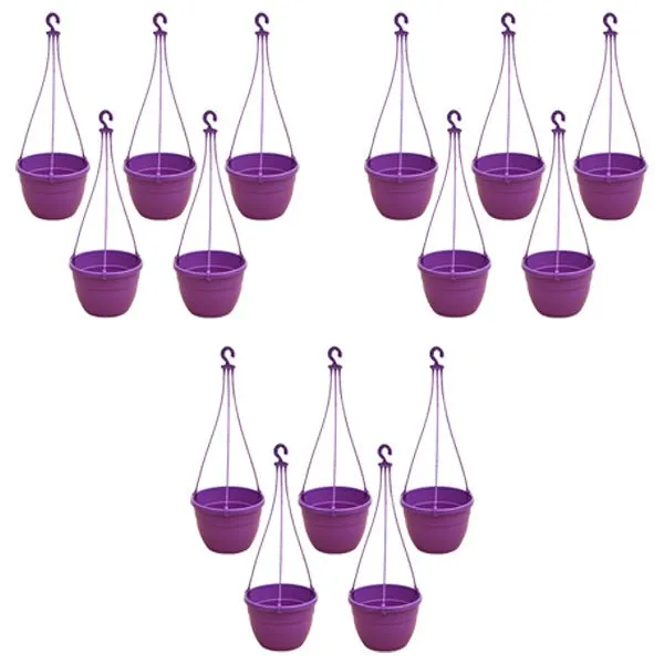 7.1 inch (18 cm) Corsica No. 18 Hanging Round Plastic Pot