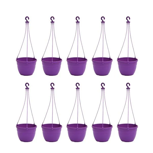 7.1 inch (18 cm) Corsica No. 18 Hanging Round Plastic Pot
