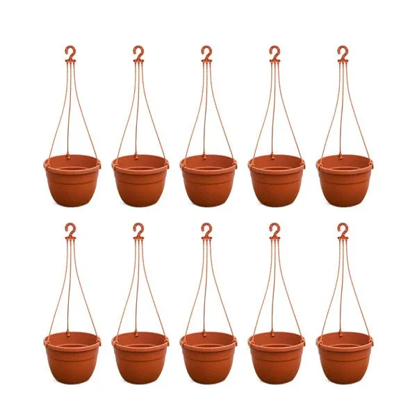 7.1 inch (18 cm) Corsica No. 18 Hanging Round Plastic Pot