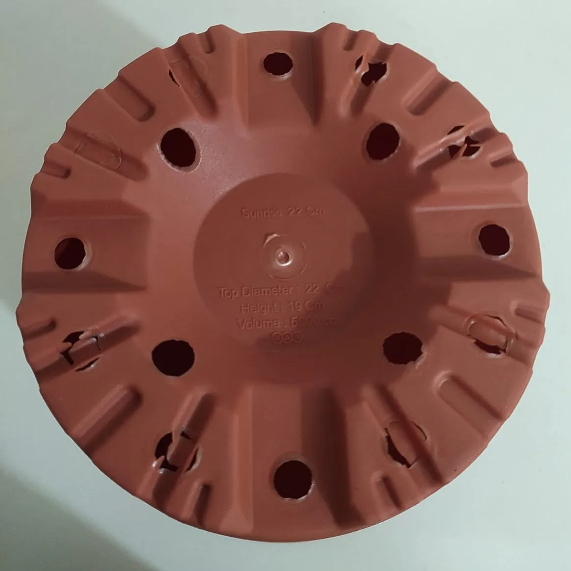9" Flower Pot Terracotta Colour Sunrise Series (22 cm)( Pack of 6)