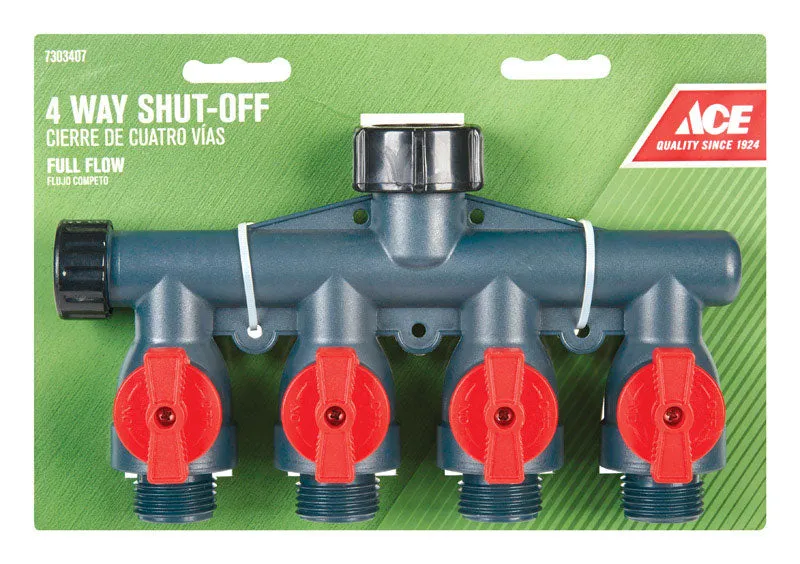 Ace Plastic Threaded Male Garden Hose Manifold