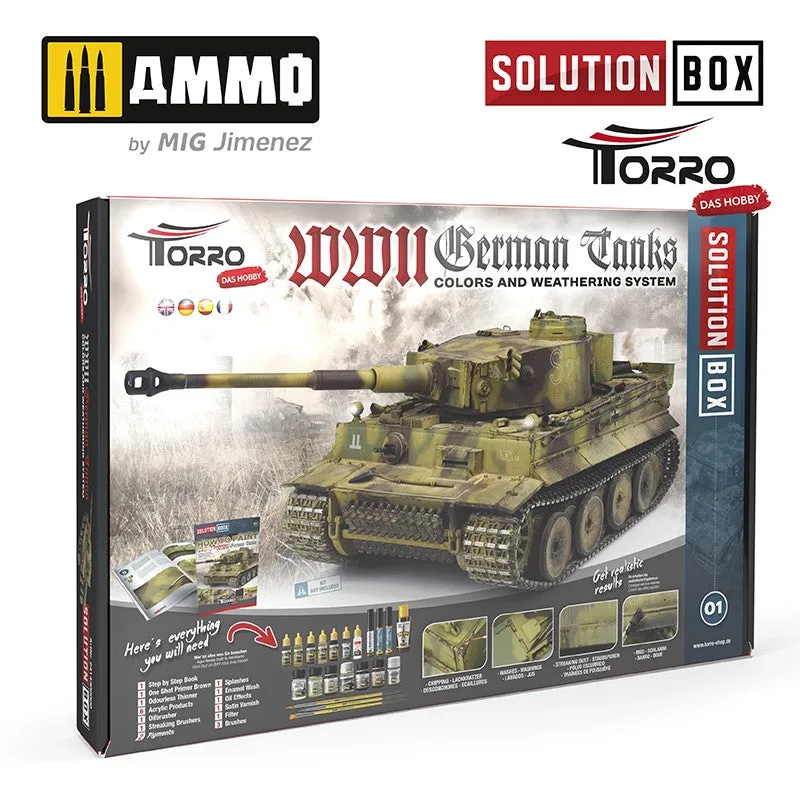 AMMO by Mig / TORRO 2414300000 WWII German Tanks Solution Box
