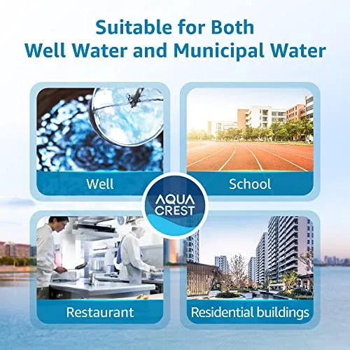 AQUA CREST AP810 Whole House Water Filter Replacement for 3M® Aqua-Pure AP810, AP801, AP811, Whirlpool® WHKF-GD25BB, WHKF-DWHBB, 5 Micron, 10" x 4.5", Well & Tap Water Filter, Pack of 1