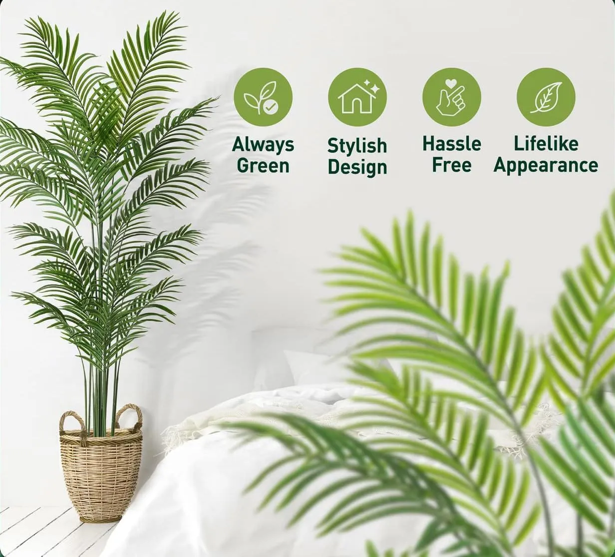 Artificial 1.5M Potted Areca Palm Plant with 12 Branches