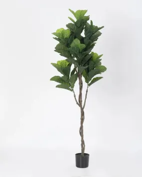 Artificial Fiddle Leaf Fig Tree in Pot Faux Plant