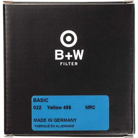 B W 52mm #495/022 BASIC Yellow MRC Filter