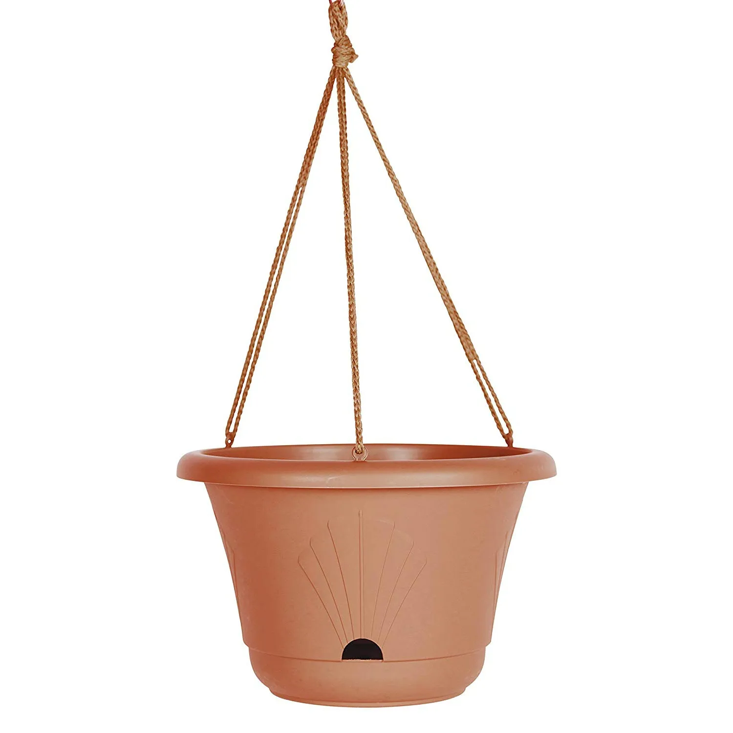 Bloem LHB1346 Lucca Hanging Basket with Self Watering System, Terra Cotta, 13"