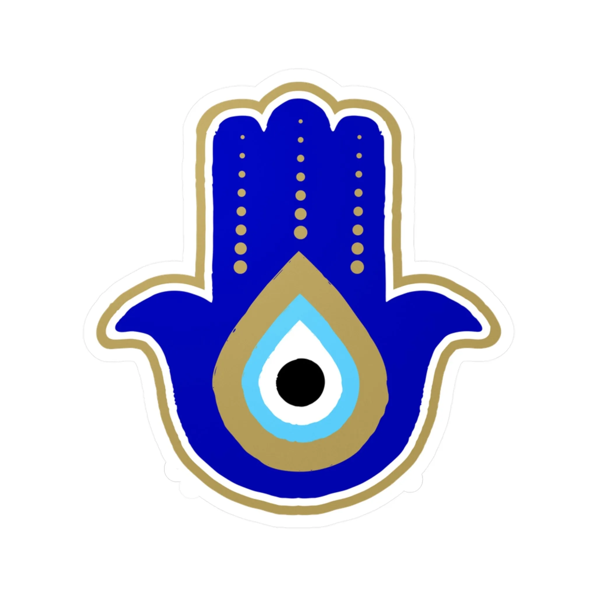 Blue Hamsa Sticker