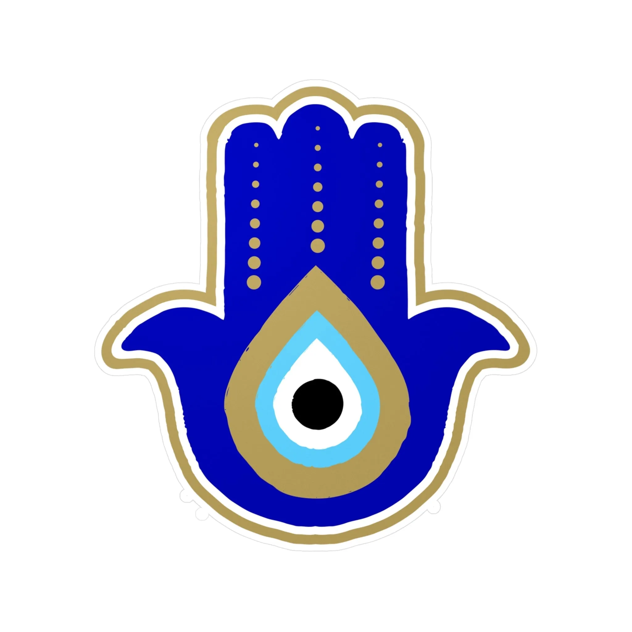 Blue Hamsa Sticker