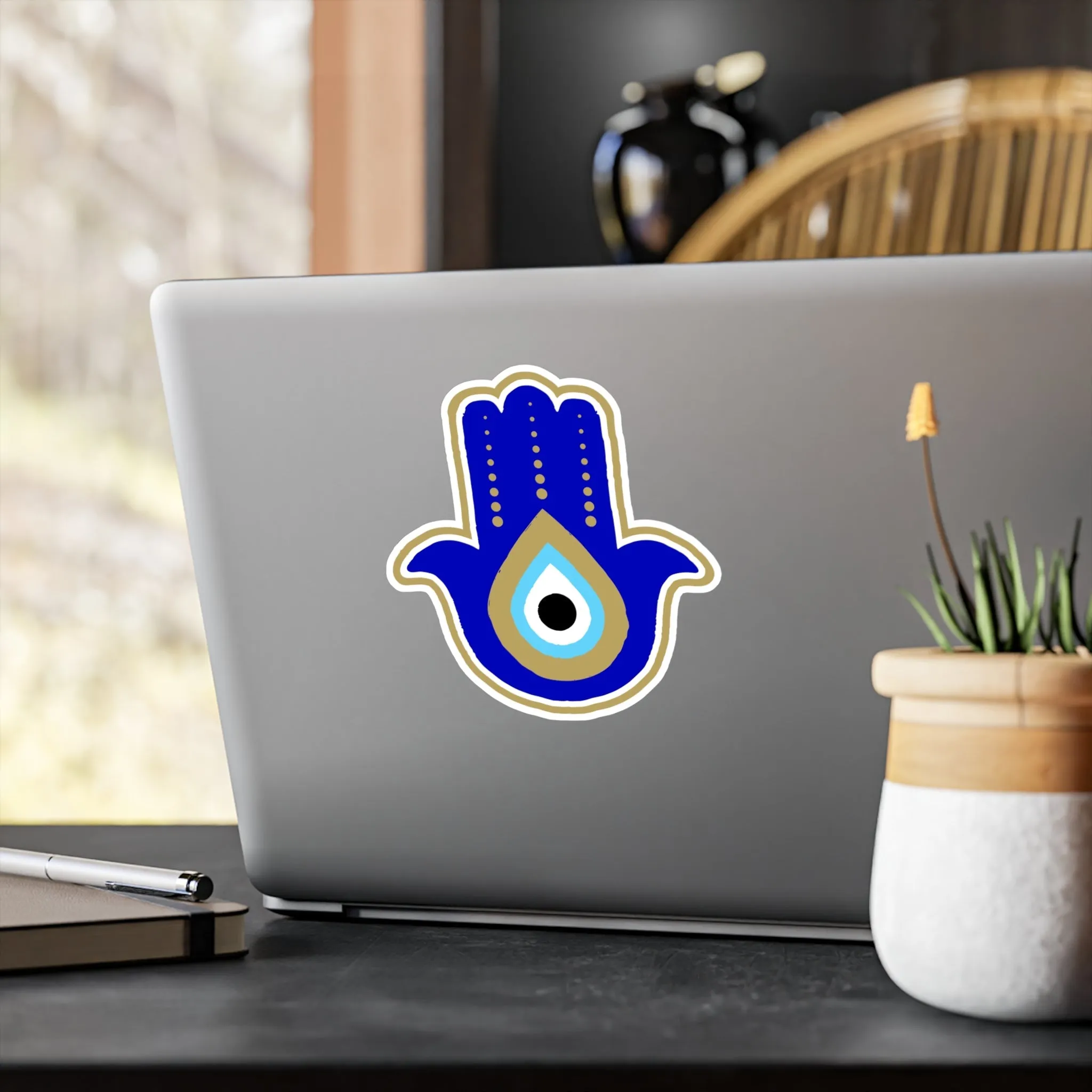 Blue Hamsa Sticker