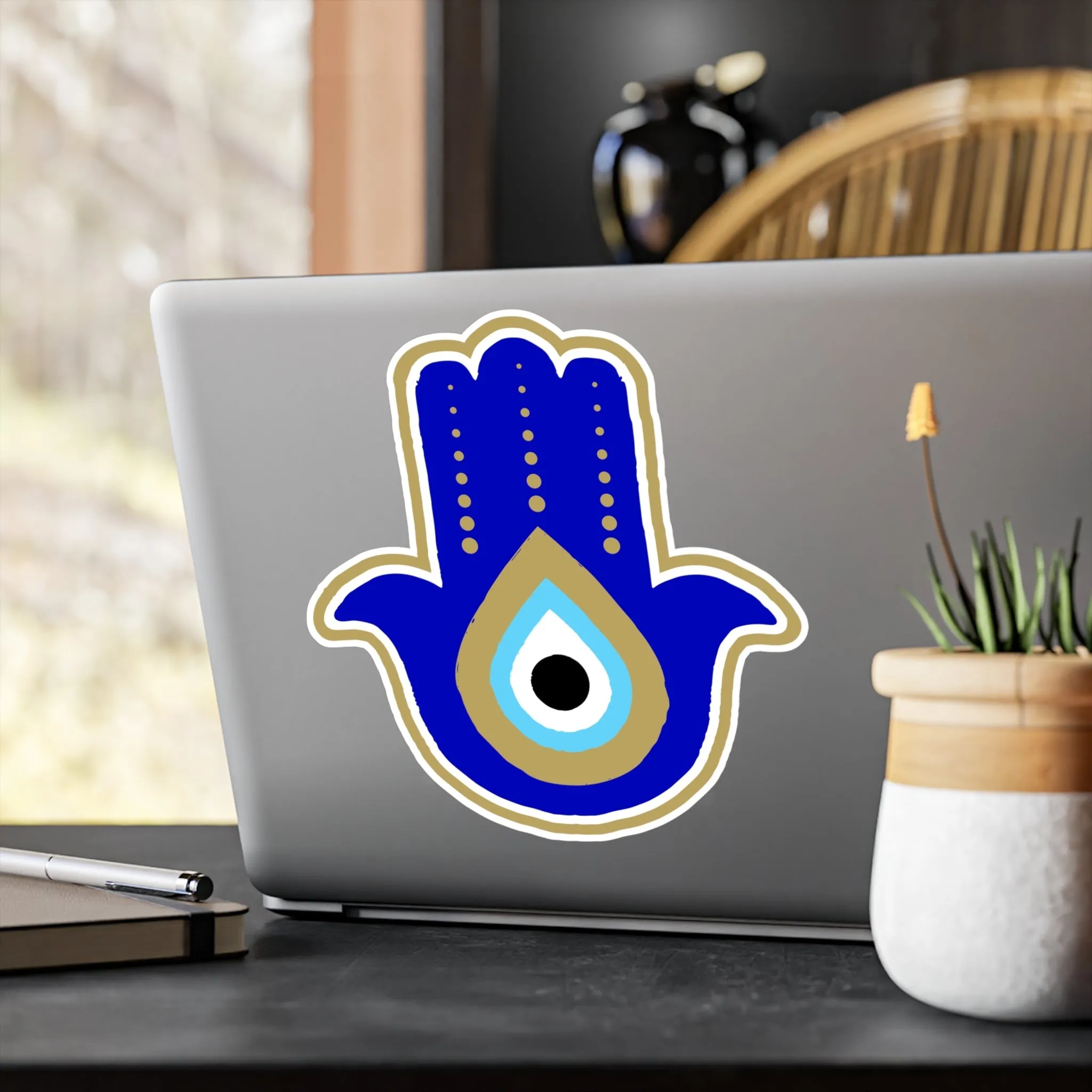 Blue Hamsa Sticker