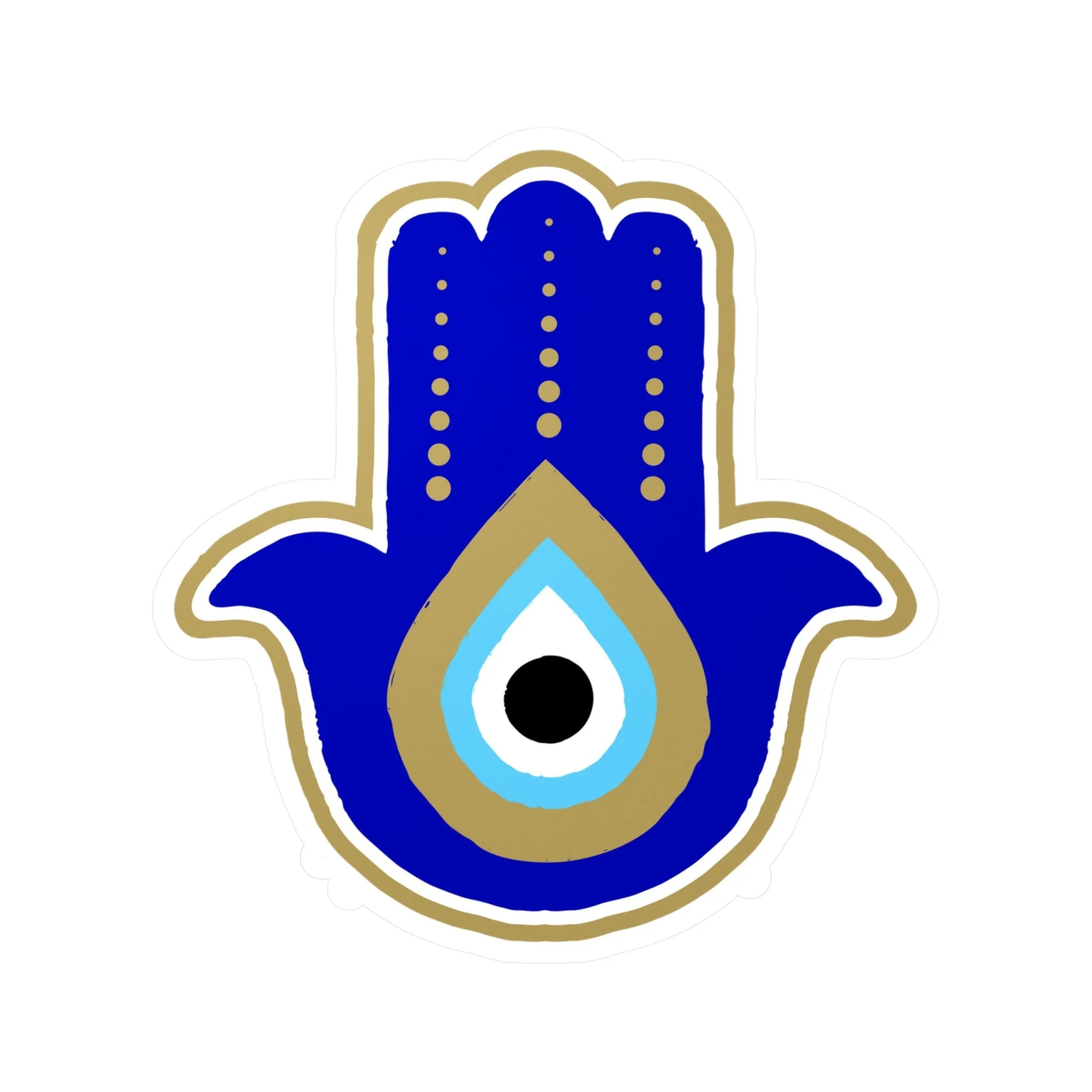Blue Hamsa Sticker
