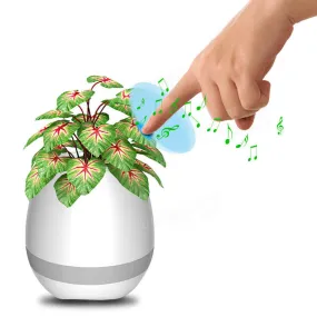 Bluetooth Music Flower Pot with Electrostatic Induction and Night Light
