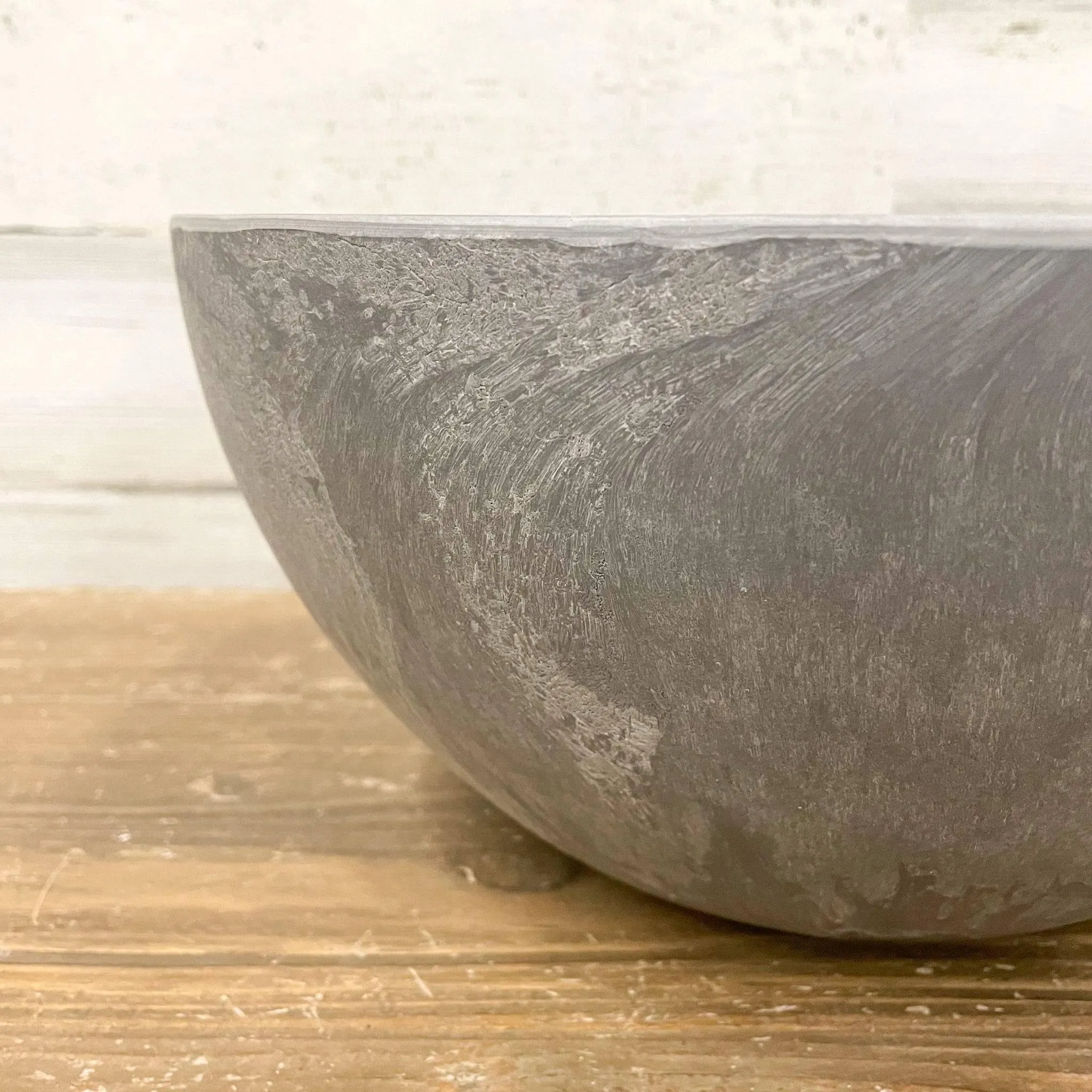 Bowl Planter - Grey - 12-inch