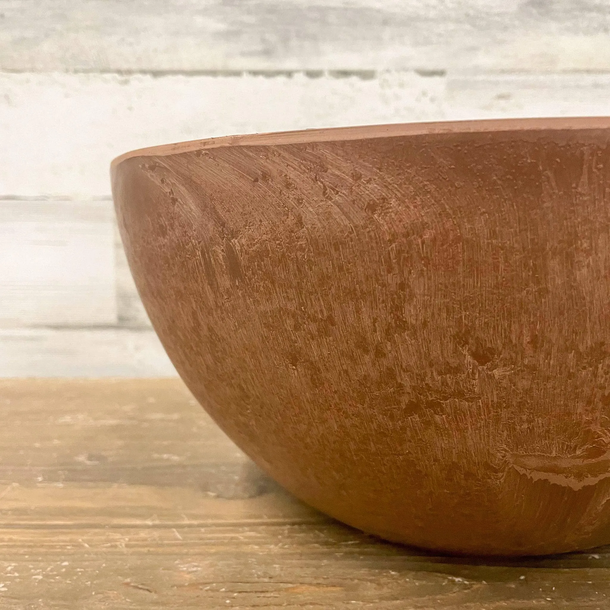 Bowl Planter - Rust - 10-inch