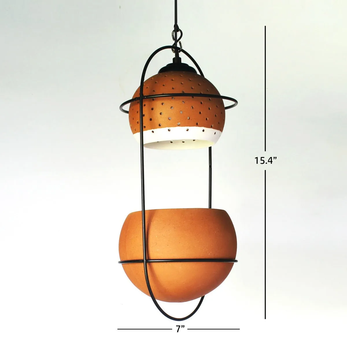 Breathing- Hanging Balcony Planter- Green Light