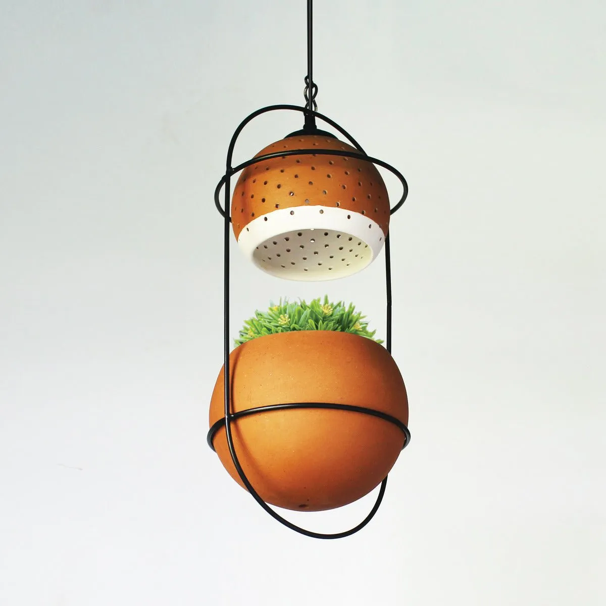 Breathing- Hanging Balcony Planter- Green Light