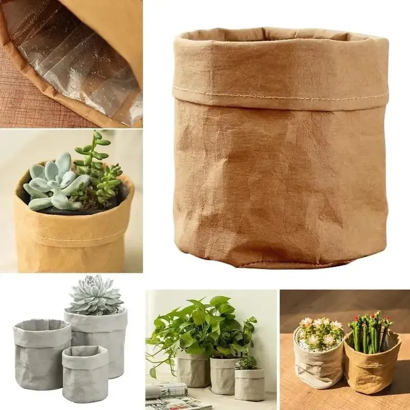 Brown Waterproof Pot Case |Plant Not Included